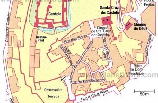 Castelo de Sao Jorge - Floor plan map