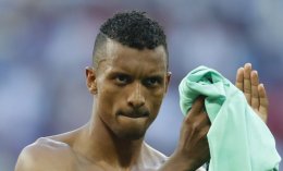 Nani applauds fans at the end of the Euro 2016 Group F match against Hungary. AP