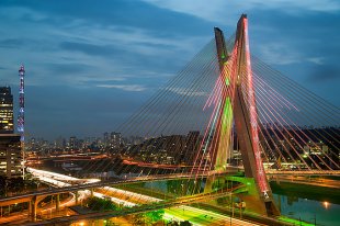 Octávio Frias de Oliveira Bridge, Sau Paulo, Brazil